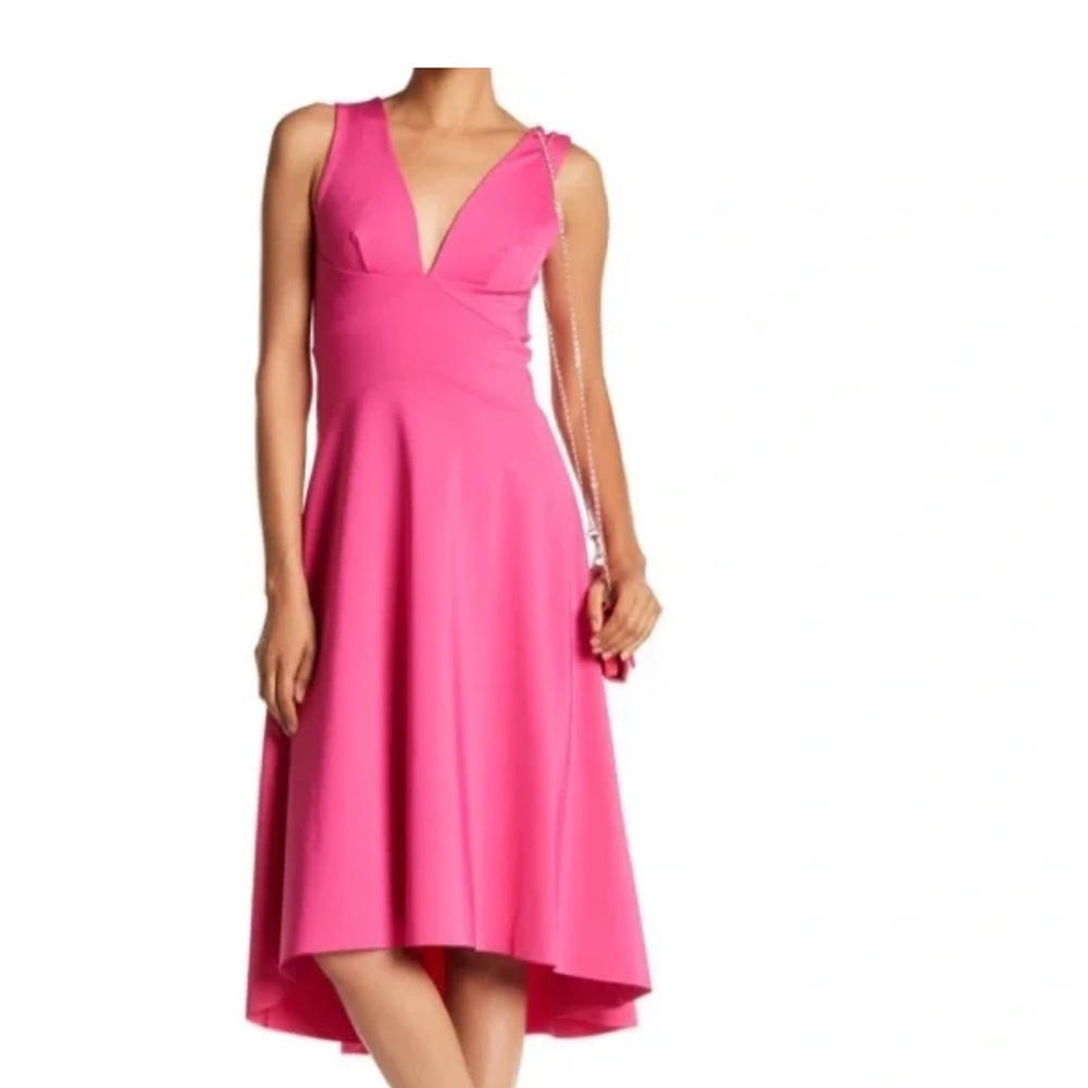 Trina Turk Pink High-Low Dress